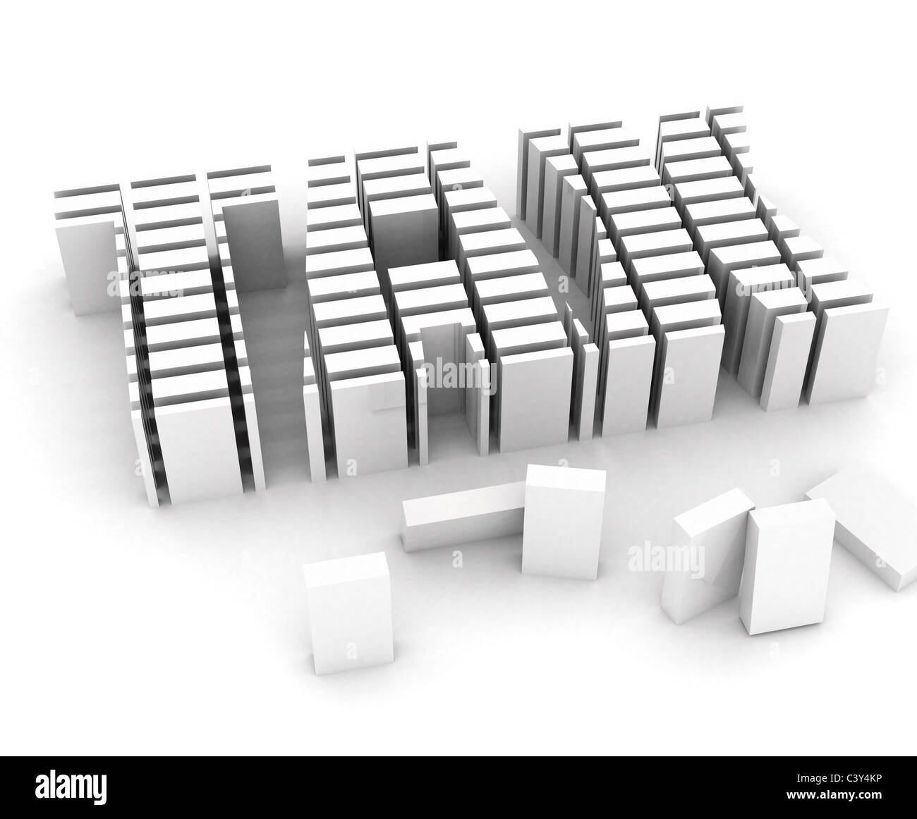 3d i tagli fiscali Foto Stock