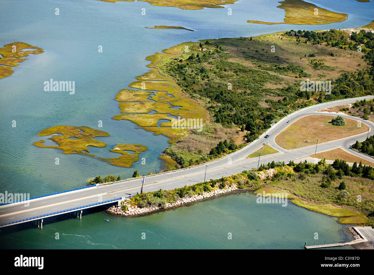 Autostrada, Newport County, Rhode Island, STATI UNITI D'AMERICA Foto Stock