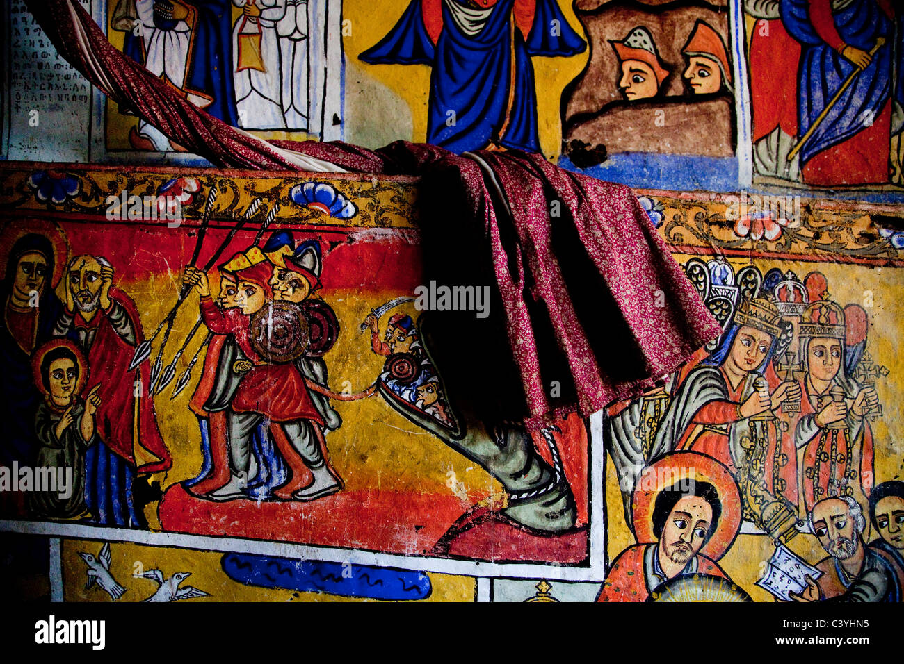 Ura kidane meret chiesa, Lago Tana, Etiopia, Africa Foto Stock