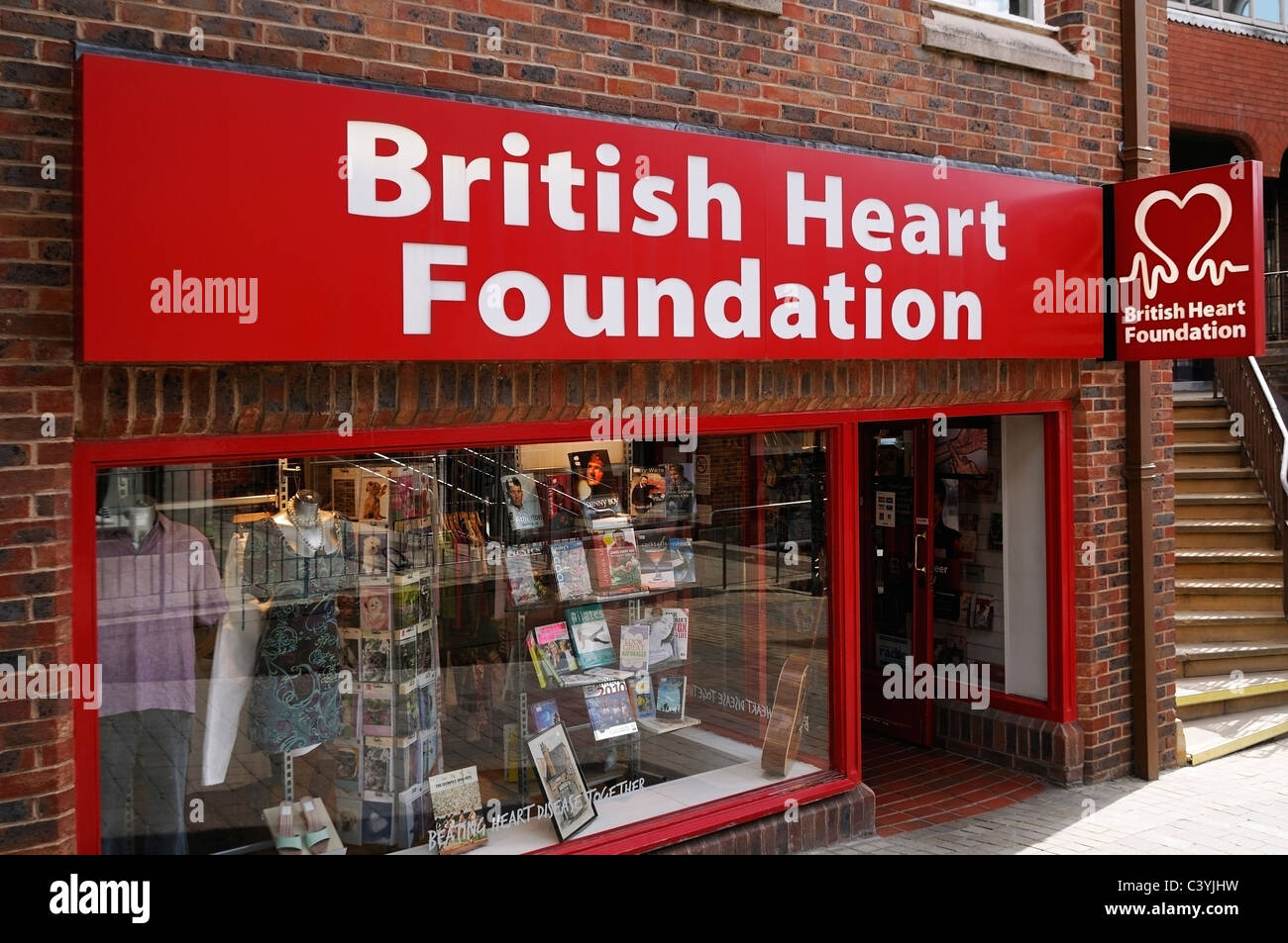 British Heart Foundation carità Shop, Windsor, Berkshire, Regno Unito. Foto Stock