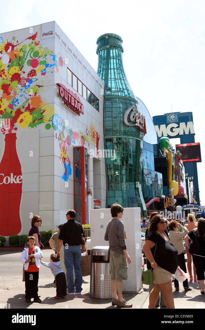 World of Coca-Cola store sulla Strip di Las Vegas Foto Stock