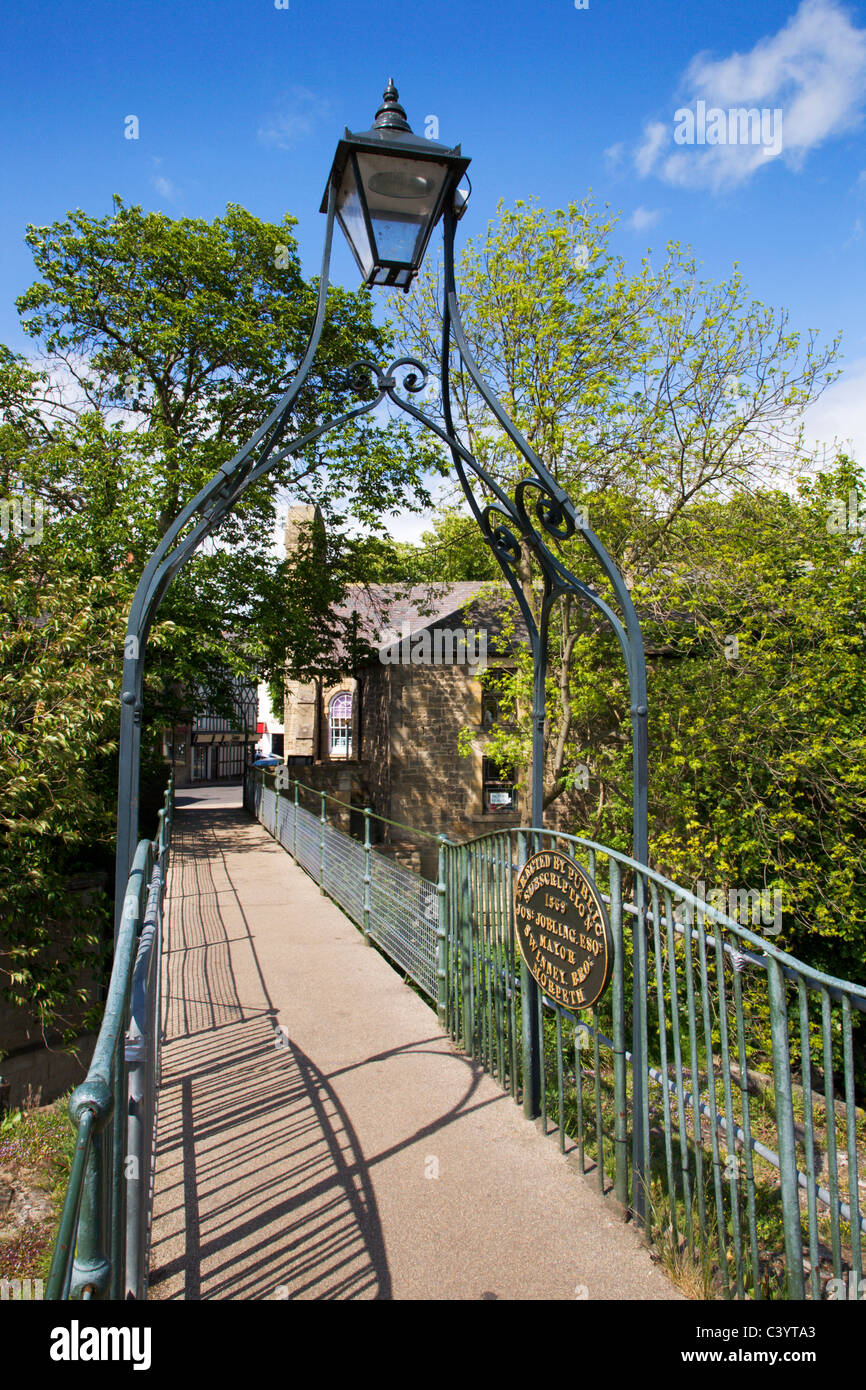 Chantry Bridge Morpeth Northumberland Inghilterra Foto Stock