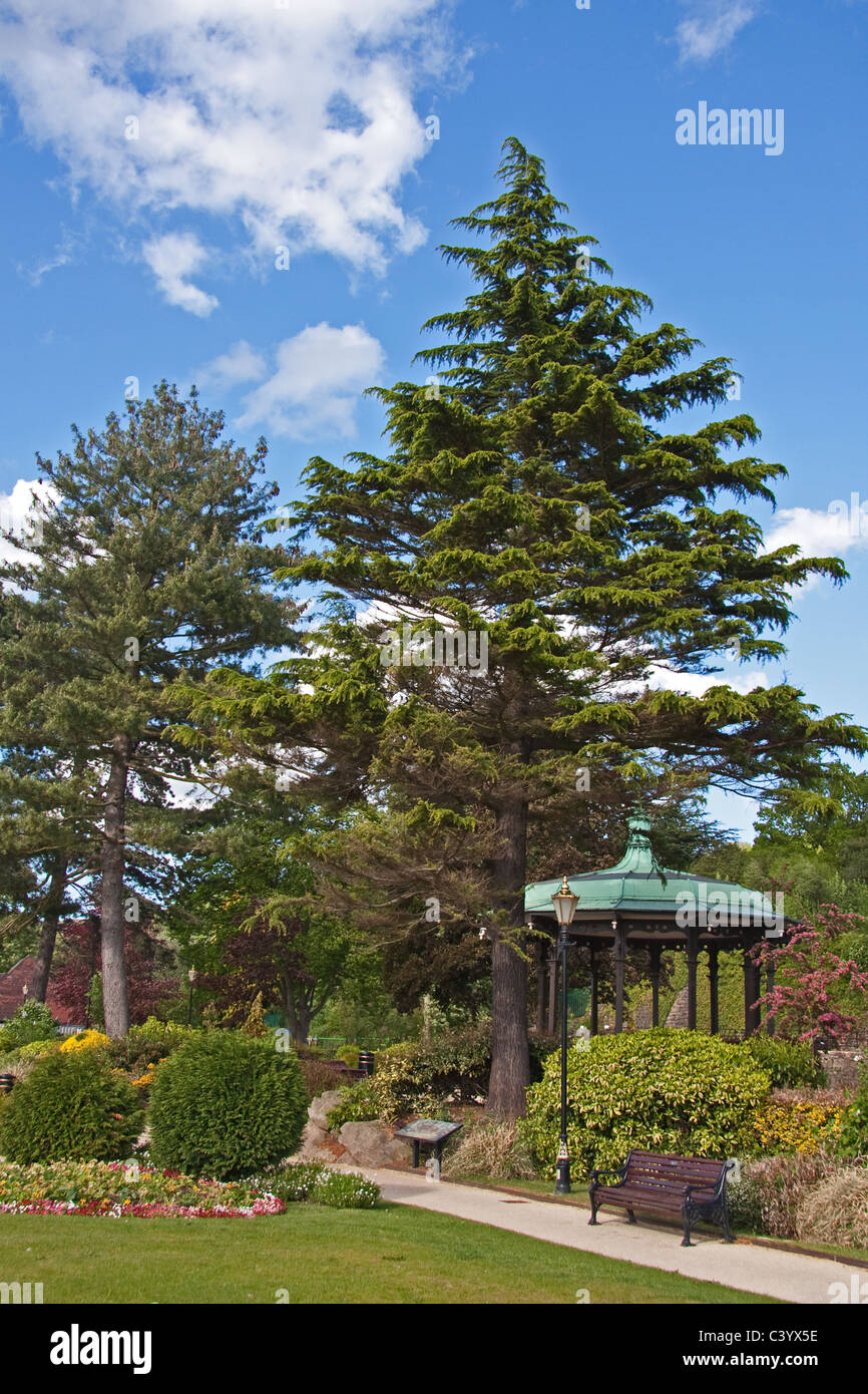 Giardini del fiume, Belper Derbyshire Foto Stock