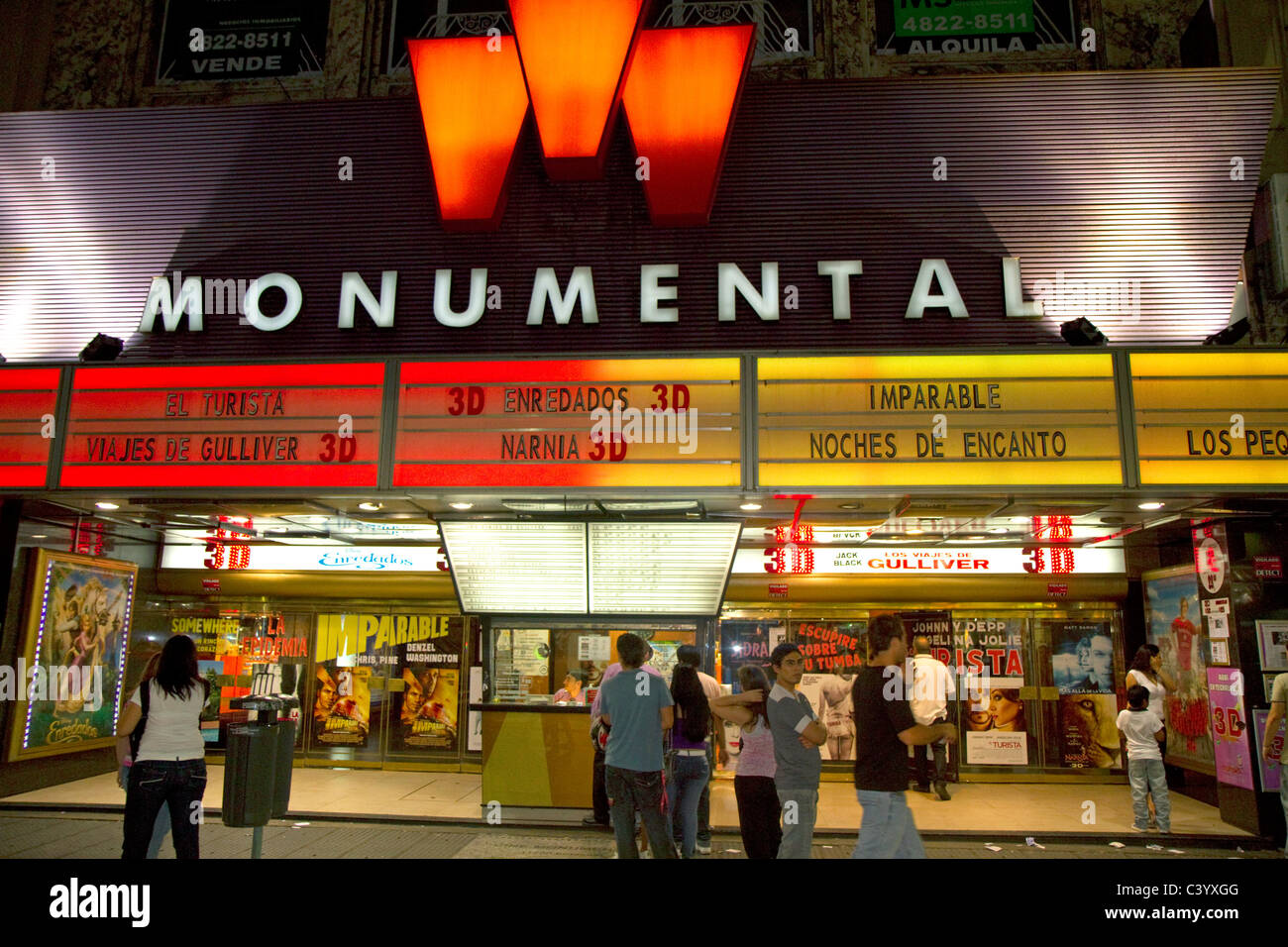 Movie Theater in Buenos Aires, Argentina. Foto Stock