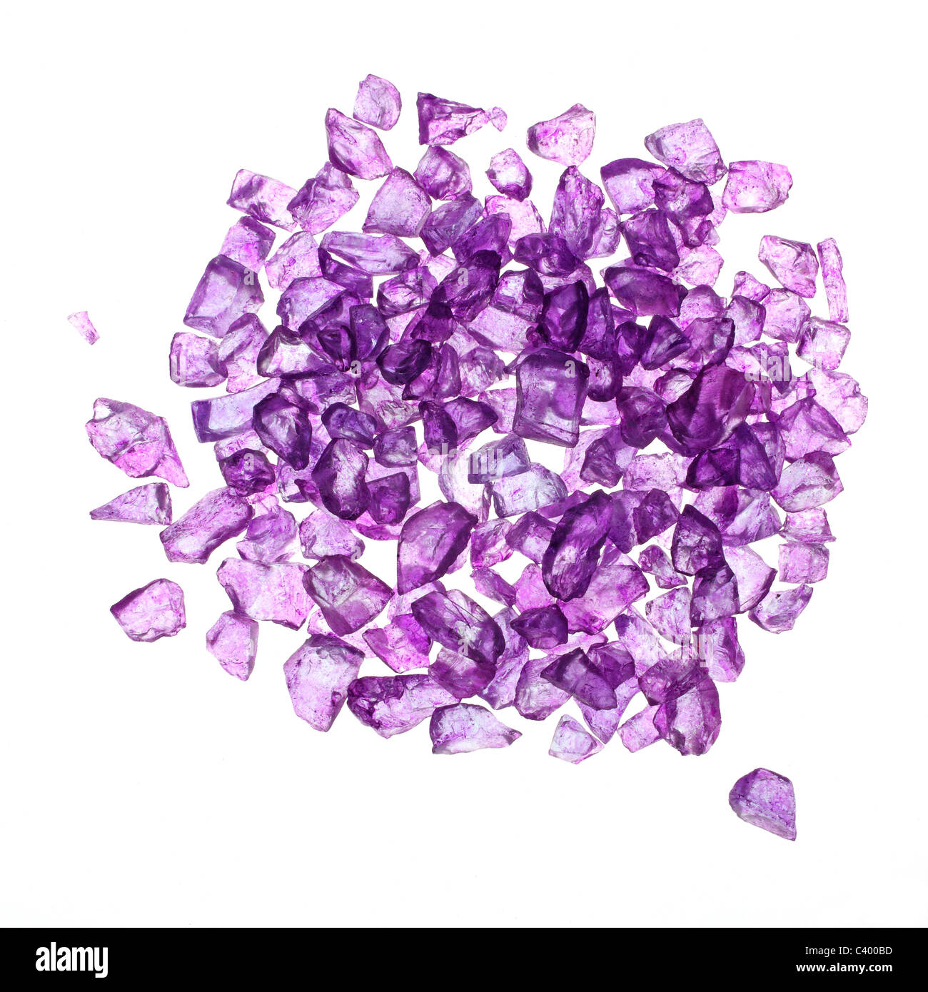 Pezzi colorati vetro Foto Stock