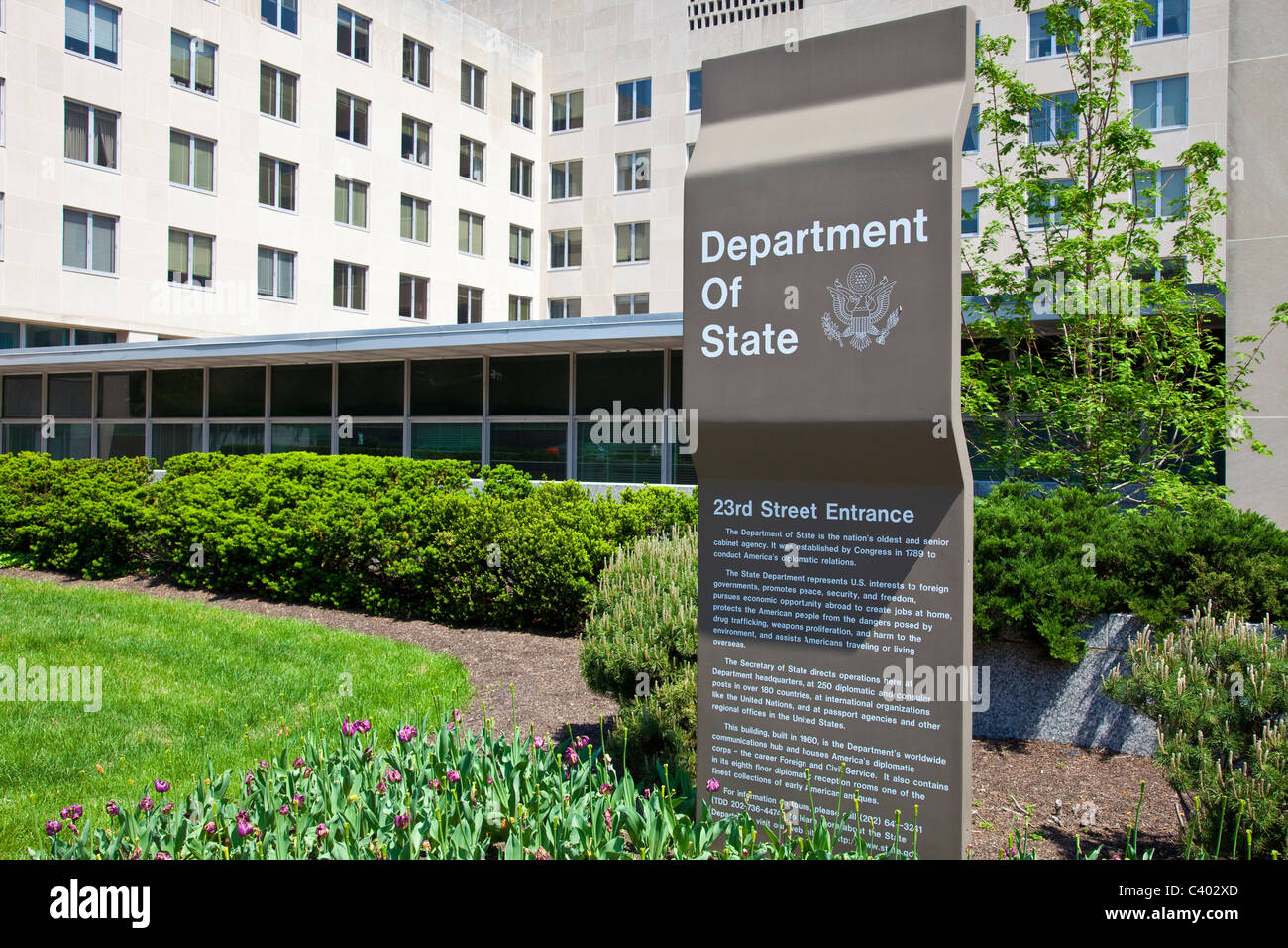 Il Dipartimento di Stato a Washington DC Foto Stock