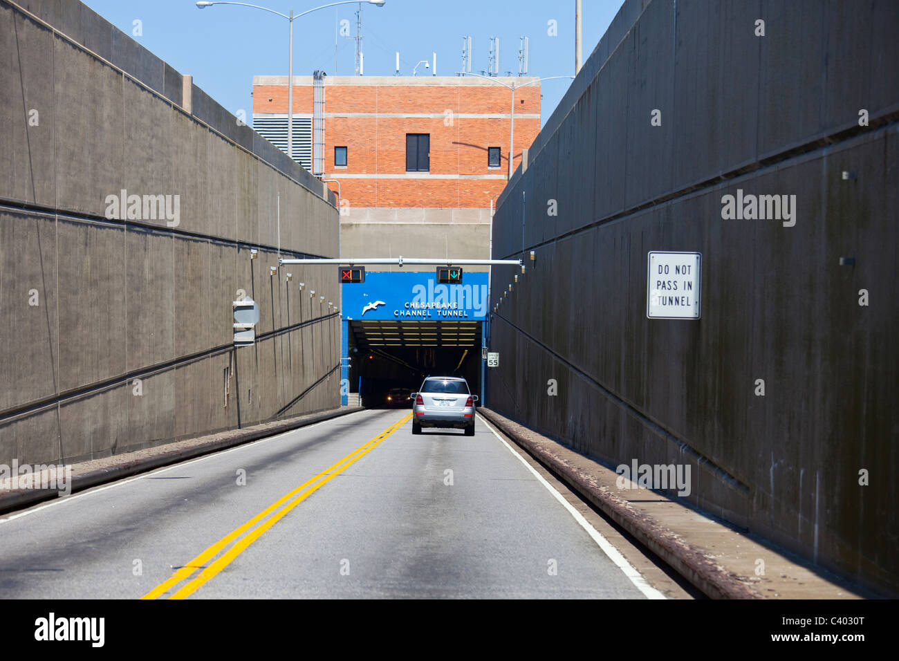 Chesapeake Bay Bridge e Tunnel, Virginia Foto Stock
