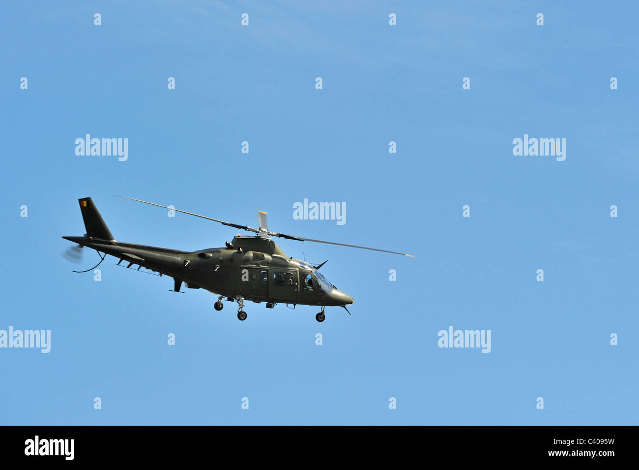 A-109 Agusta / AgustaWestland AW109 elicottero belga della componente aria in volo, Belgio Foto Stock