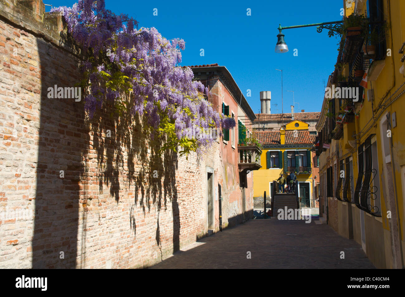 La molla nel Ghetto ebraico nel sestiere di Cannaregio Venezia Italia Europa Foto Stock