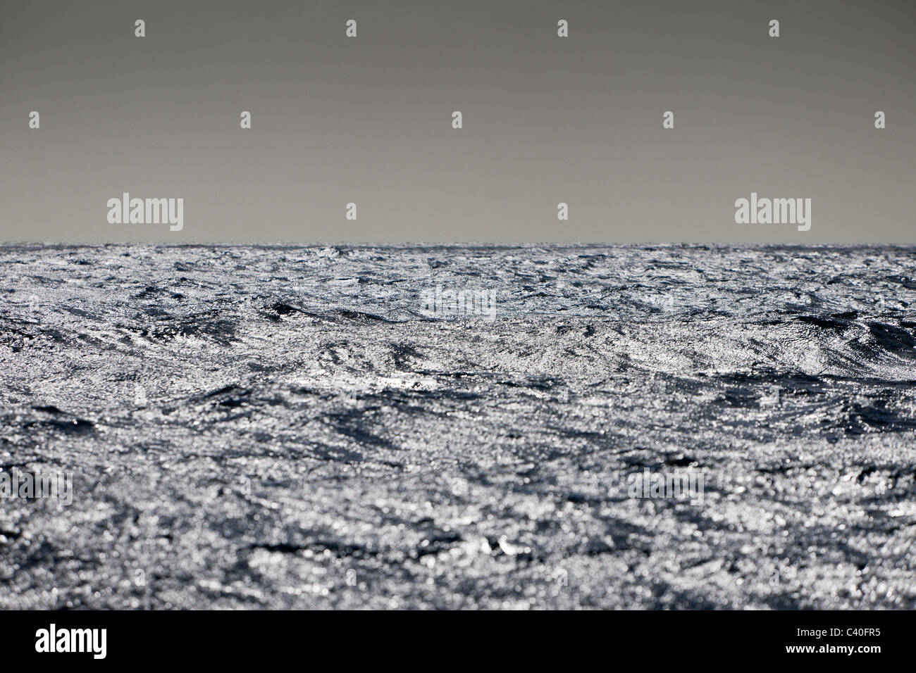 Calma Oceano, Banca d'argento, Oceano Atlantico, Repubblica Dominicana Foto Stock