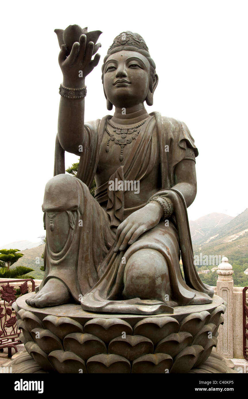 Tian Tan Tempio del Buddha gigante antica, architettura, arte, Asia, Asia, attrazione, sfondo, grande, ottone, bronzo, Buddha, Foto Stock
