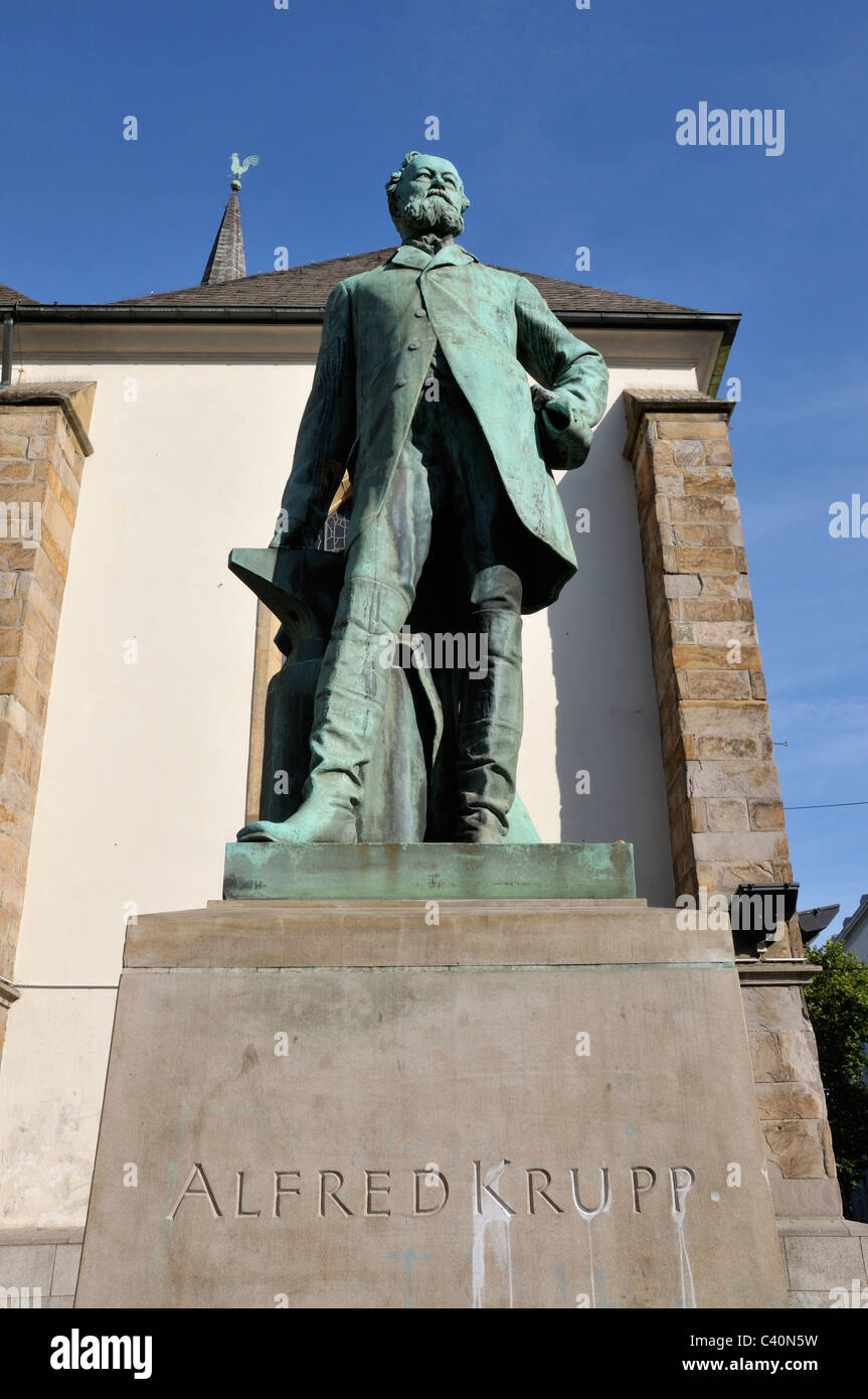 Alfred, bronzo figura, monumento, Germania, inventore, creatore, Europa, Krupp, personalità, statua Foto Stock