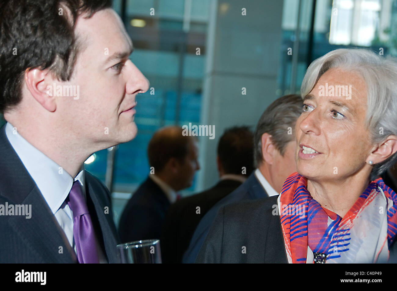 Christine LAGARDE Ministro francese delle finanze candidato alla testa del FMI 2011 Foto Stock