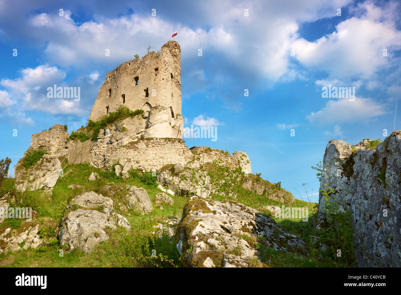 Mirow castello, Slesia regione, Polonia Foto Stock