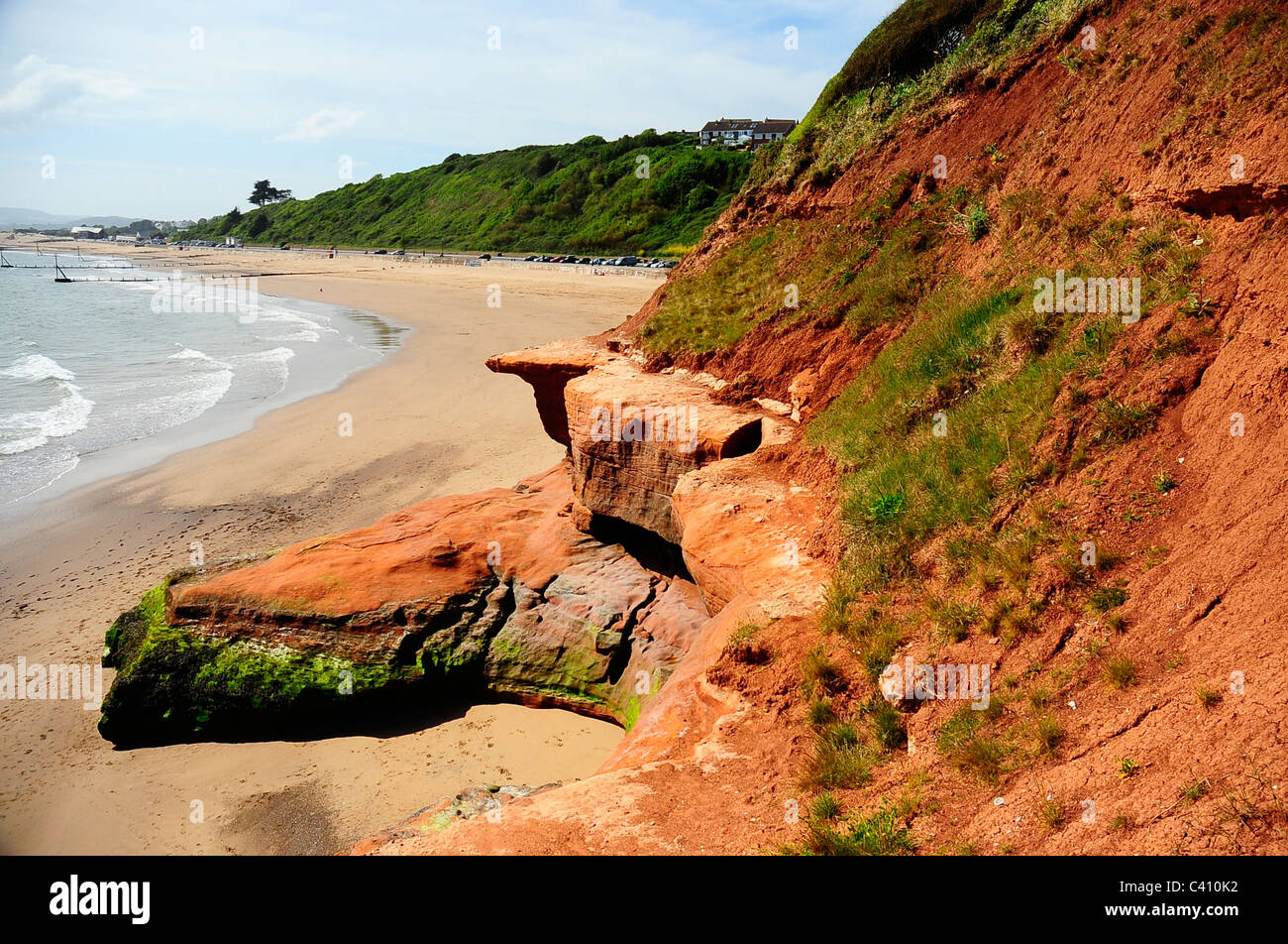 Orcombe point - Exmouth beach - Devon - UK Foto Stock