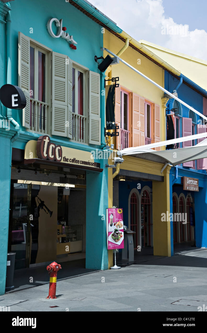 Il TCC il caffè conoscitore e magazzino Bistro Cafe gelateria e ristorante Clarke Quay Singapore Asia Foto Stock