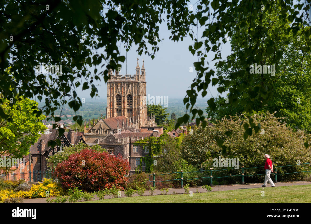 Great Malvern Priory e Abbey Hotel Foto Stock