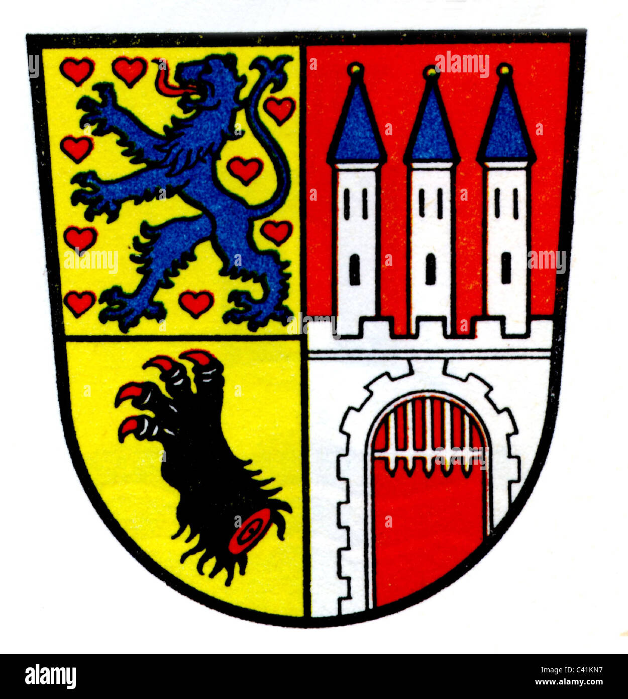 Stemma / emblemi, Nienburg, armi da città, bassa Sassonia, Germania, diritti aggiuntivi-clearences-non disponibile Foto Stock