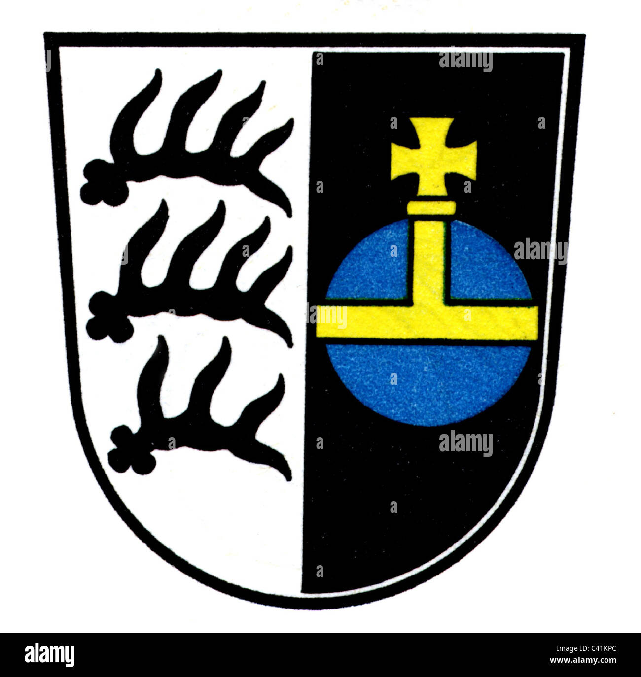 Stemma / emblemi, Backnang, city arms, Baden-Wuerttemberg, Germania, diritti aggiuntivi-clearences-non disponibile Foto Stock