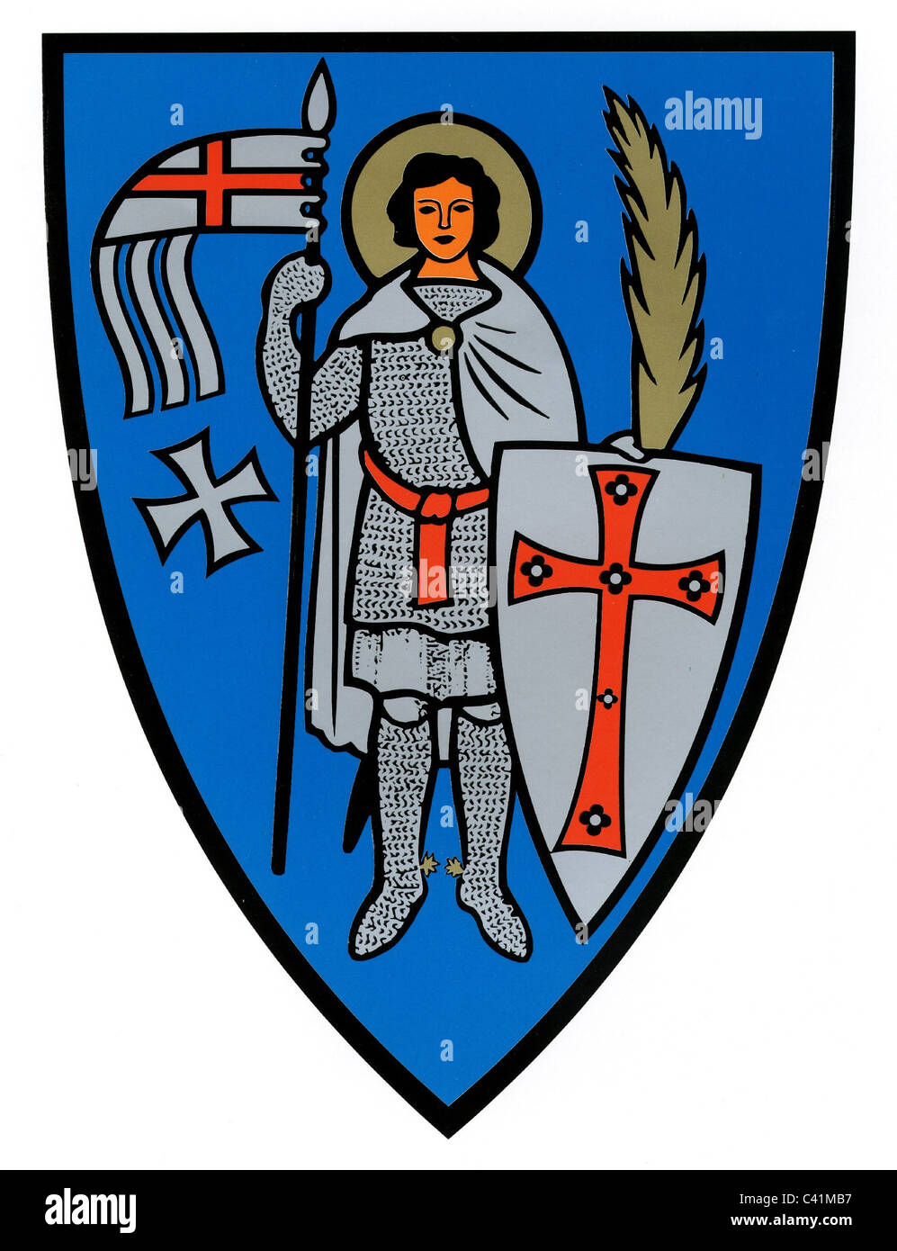 Stemma / emblemi, Eisenach, armamenti urbani, Turingia, Germania, diritti aggiuntivi-clearences-non disponibile Foto Stock