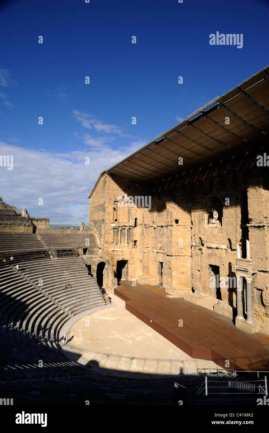 Francia, Provenza, Vaucluse, Orange, antico teatro romano Foto Stock