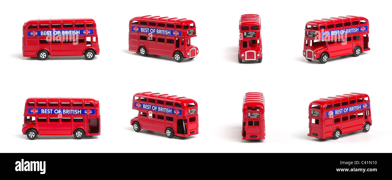 Modello RED LONDON BUS ROUTEMASTER Foto Stock
