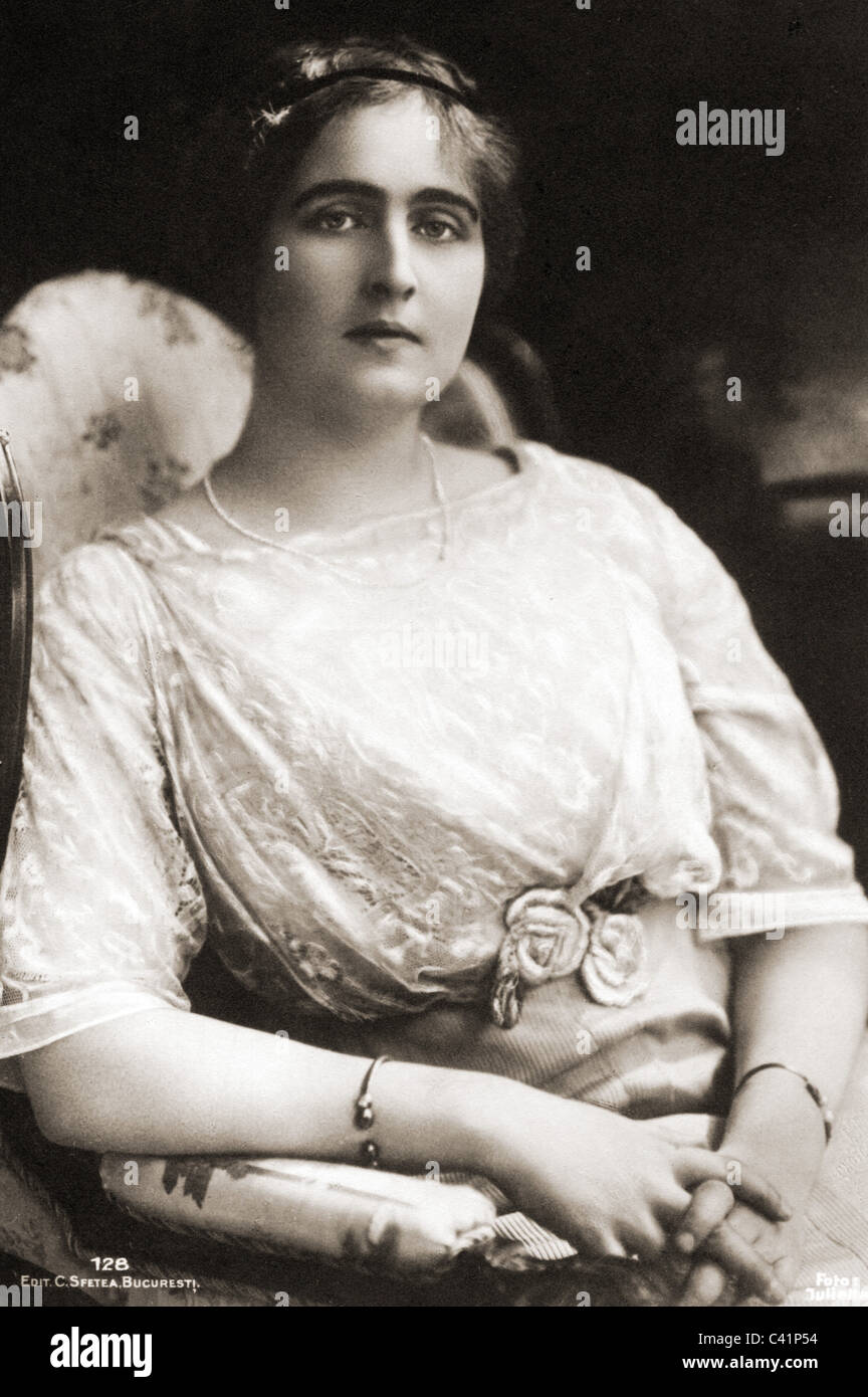 Elizabeth, 12.10.1894 - 14.11.1956, Queen Consort of Greece 27.9.1922 - 25.3.1924, mezza lunghezza, cartolina, C. Sfetea, Bucharest, circa 1912, , Foto Stock