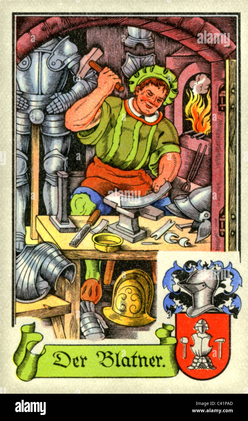 Persone, professioni, armatore, circa 1575, stampa a colori, carta di sigarette, Tengelmann, Muehlheim/Ruhr, 1934, , diritti-aggiuntivi-clearences-non disponibile Foto Stock