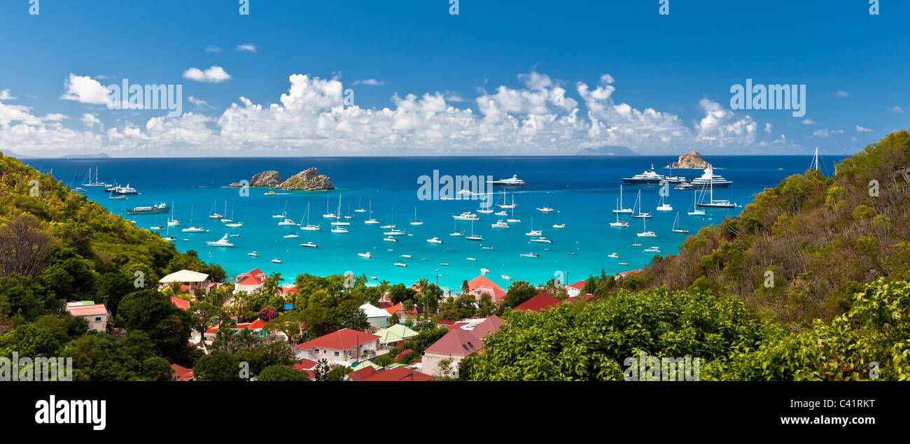 Corossol in St Barthelemy, un'isola nelle Antille Francesi Foto Stock