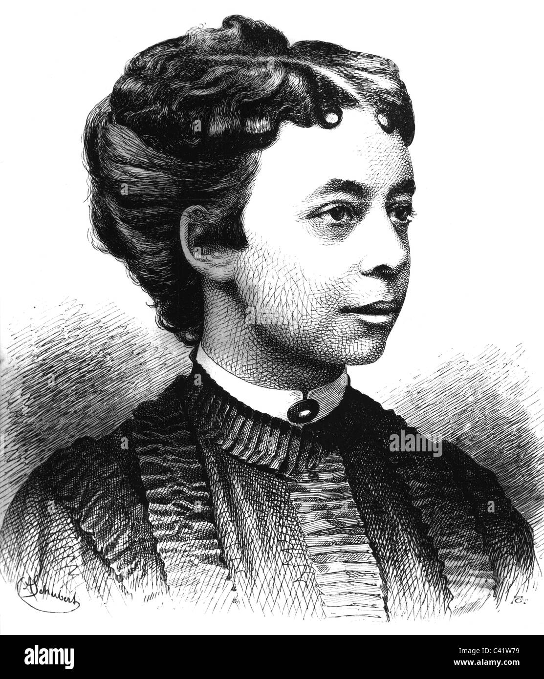 Metternich, Pauline von, 25.2.1836 - 18.9.1921, Austria nobildonna, ritratto, incisione in legno dopo disegno di A. Schubert, 'Illustrierte Frauenzeitung', Berlino, Ovtober 1879, , Foto Stock