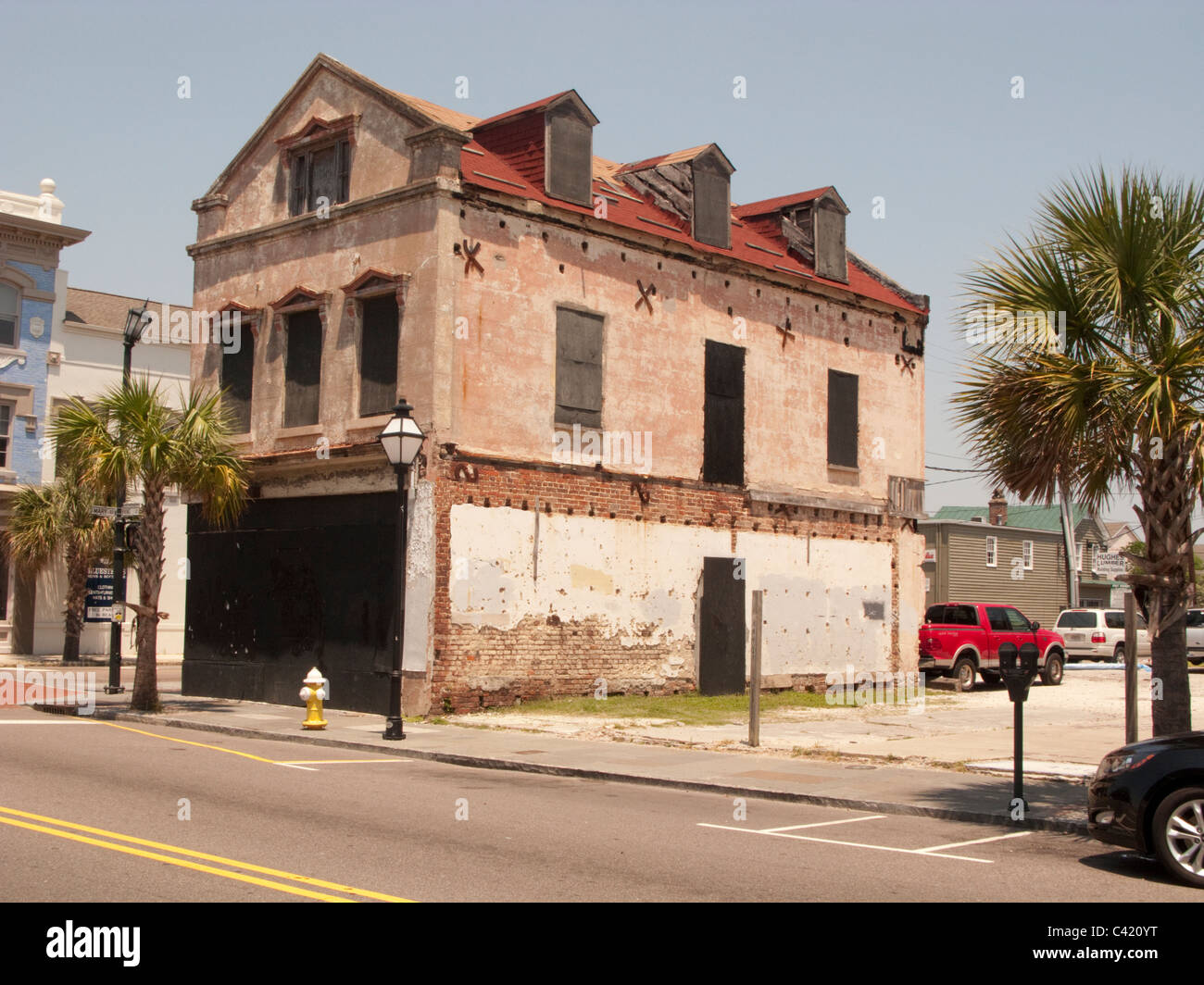 Centro di Charleston, Carolina del Sud e Stati Uniti d'America Foto Stock