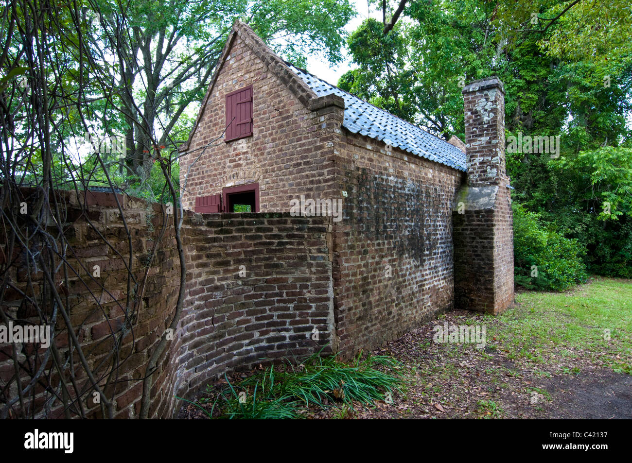 Boone Hall Plantation & Giardini Foto Stock