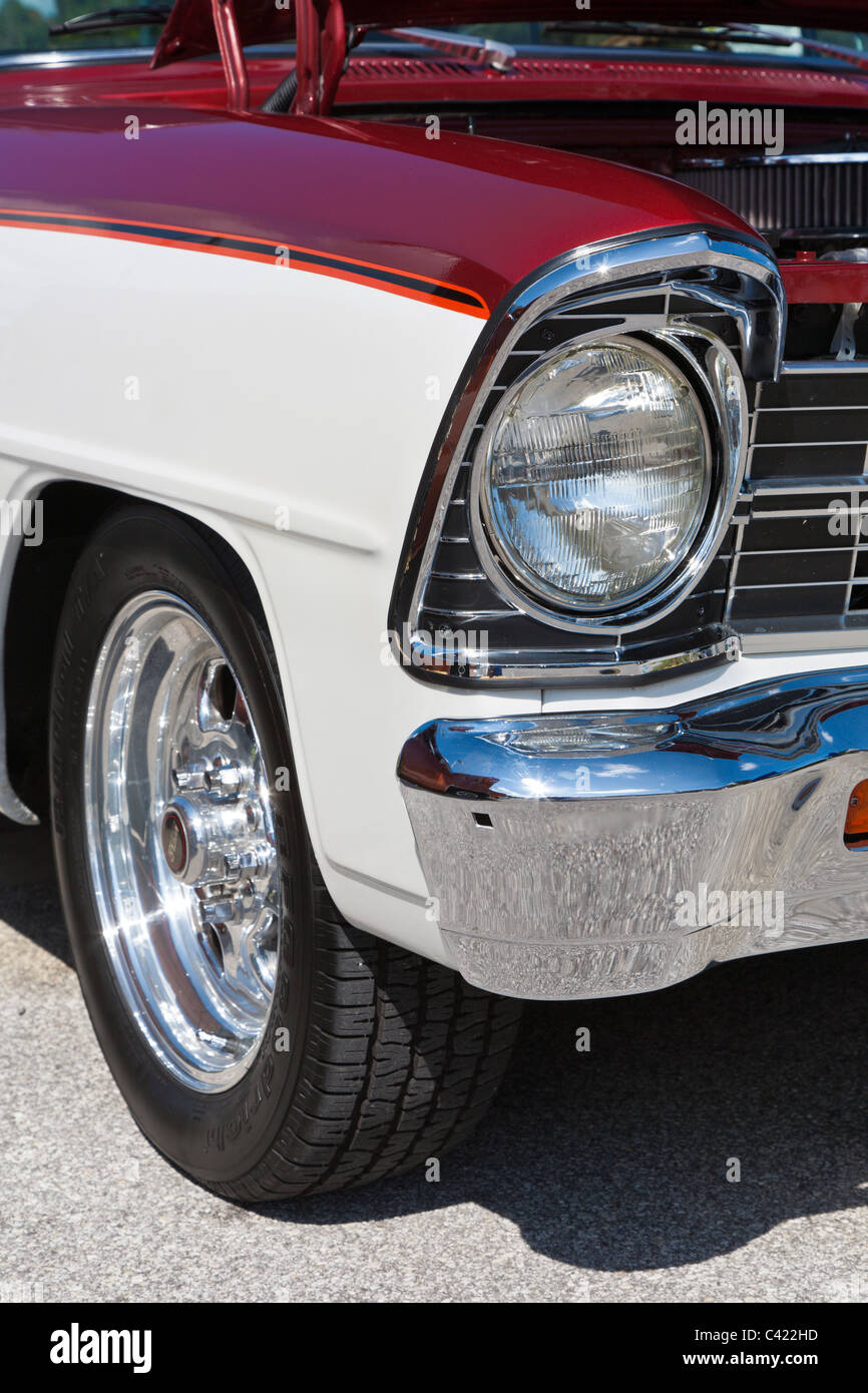 Classic Chevrolet Chevy II Nova all'auto show di Leesburg, Florida, Stati Uniti d'America Foto Stock