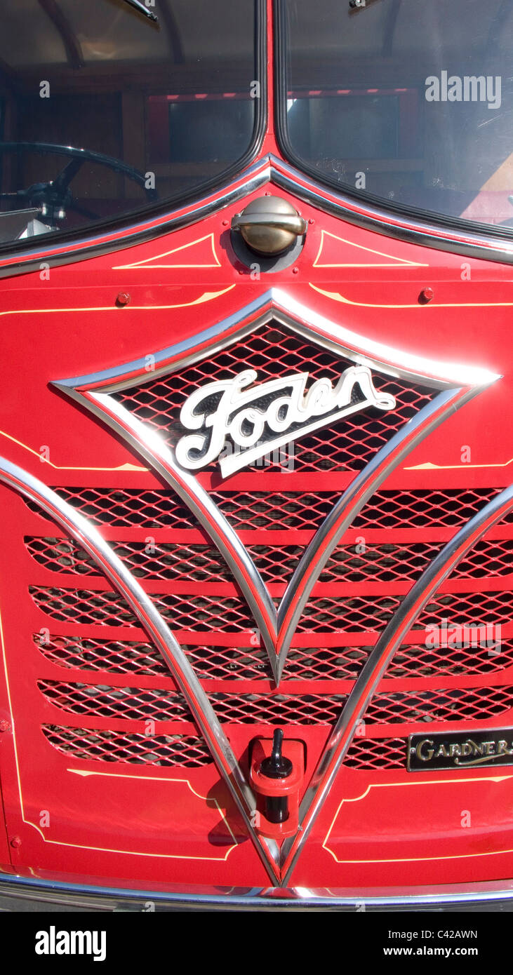 Foden logo sul bus classico Foto Stock