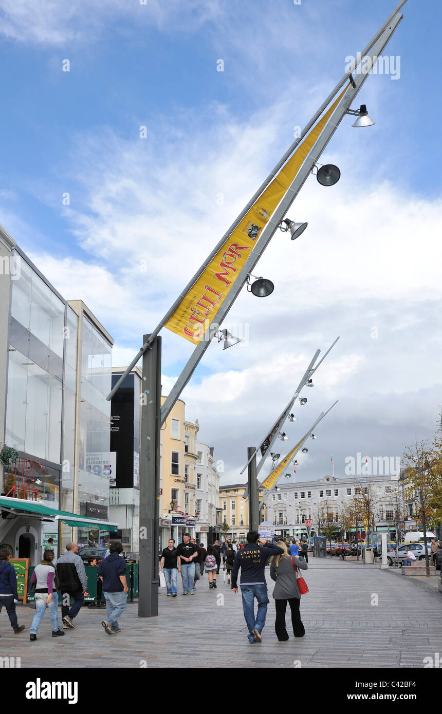 San Patrizio Street la città di Cork in Irlanda Foto Stock