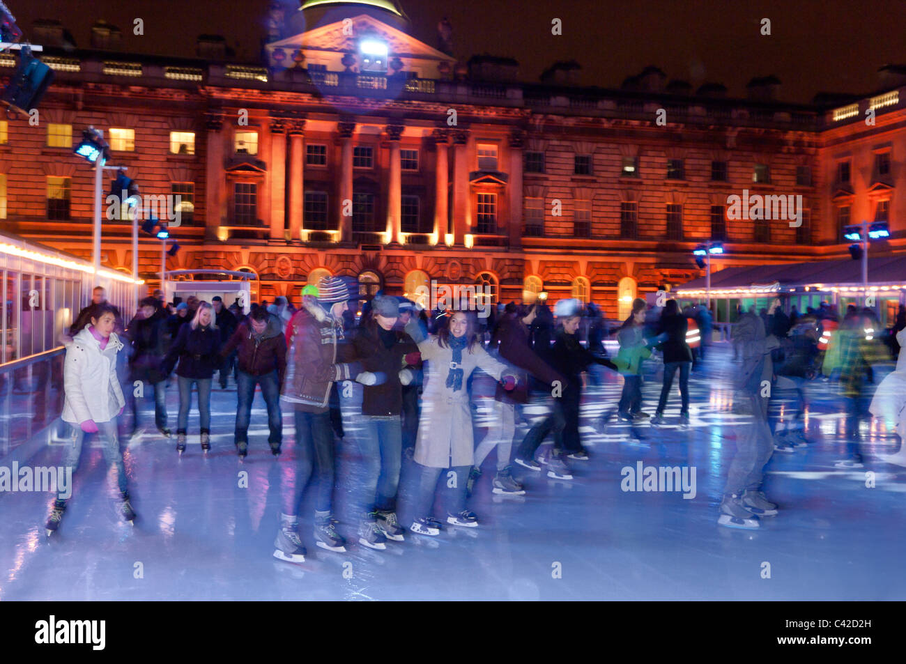 Ice-Skating Rink, Londra, Regno Unito. Foto Stock