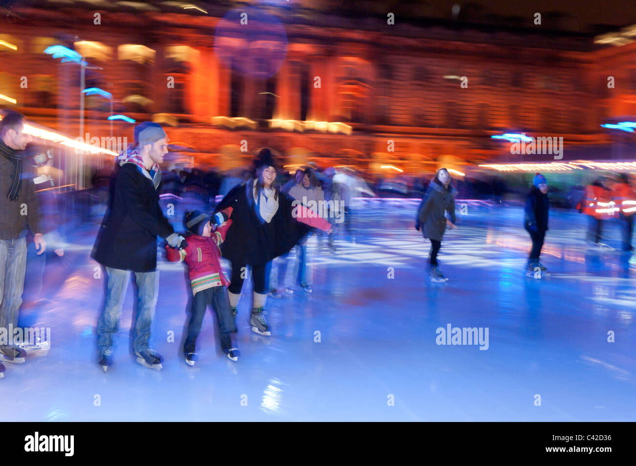 Ice-Skating Rink, Londra, Regno Unito. Foto Stock