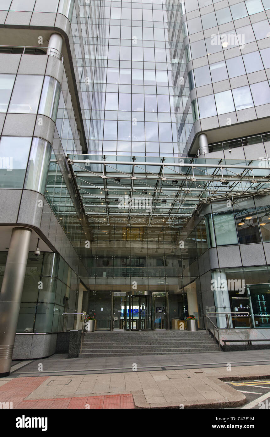 La FSA Financial Services Agency Canary Wharf, London Regno Unito Foto Stock