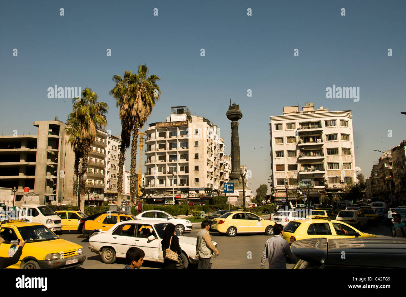 Moderna cittadina City Central a Damasco in Siria Foto Stock