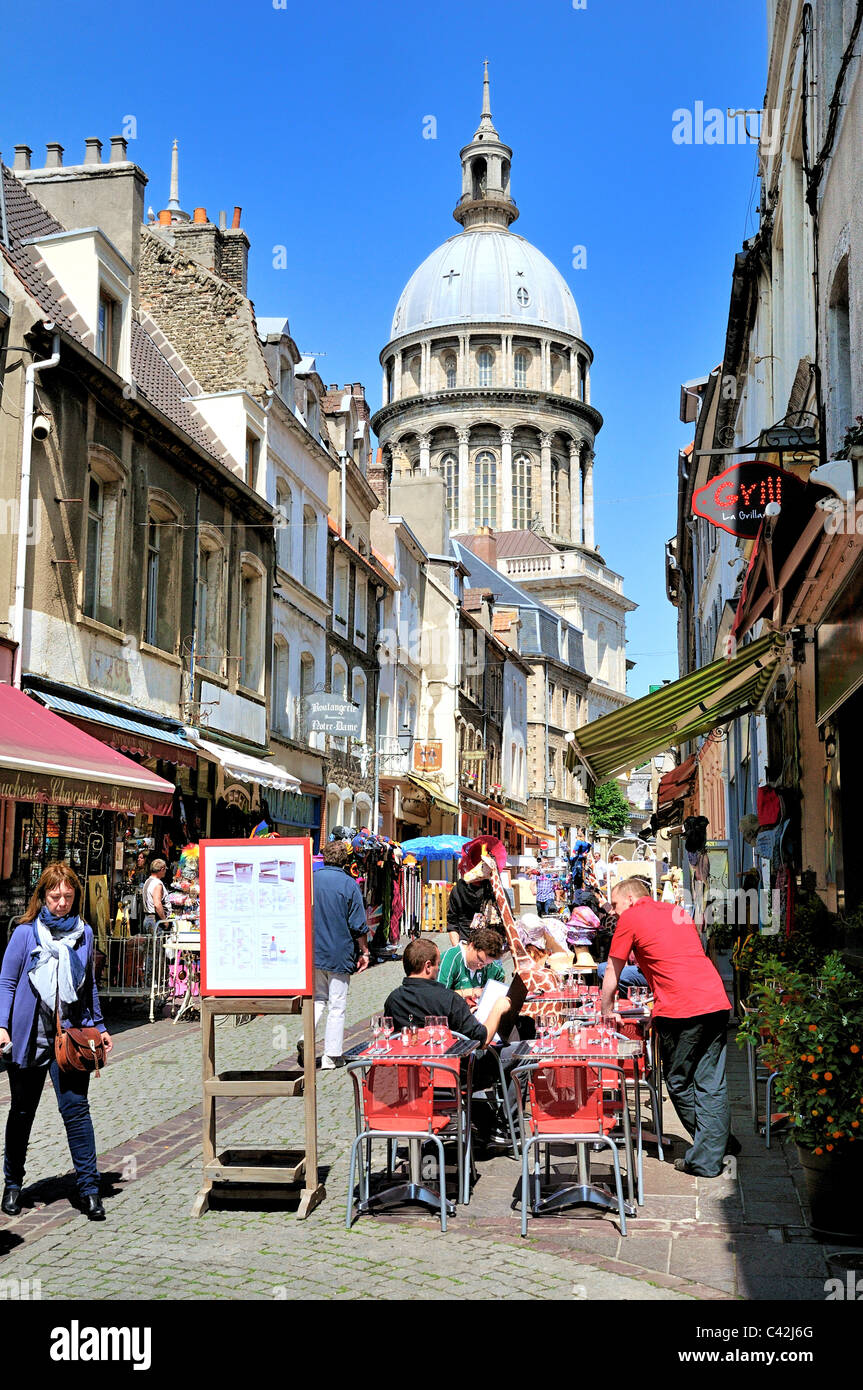 Boulogne centro storico,Francia Foto Stock