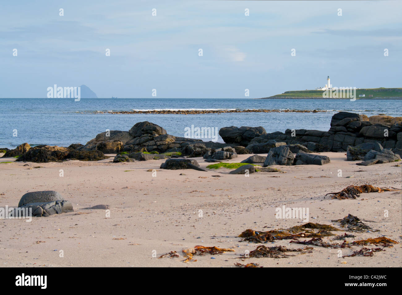 Kildonan beach sull'isola di Arran, Scozia Foto Stock