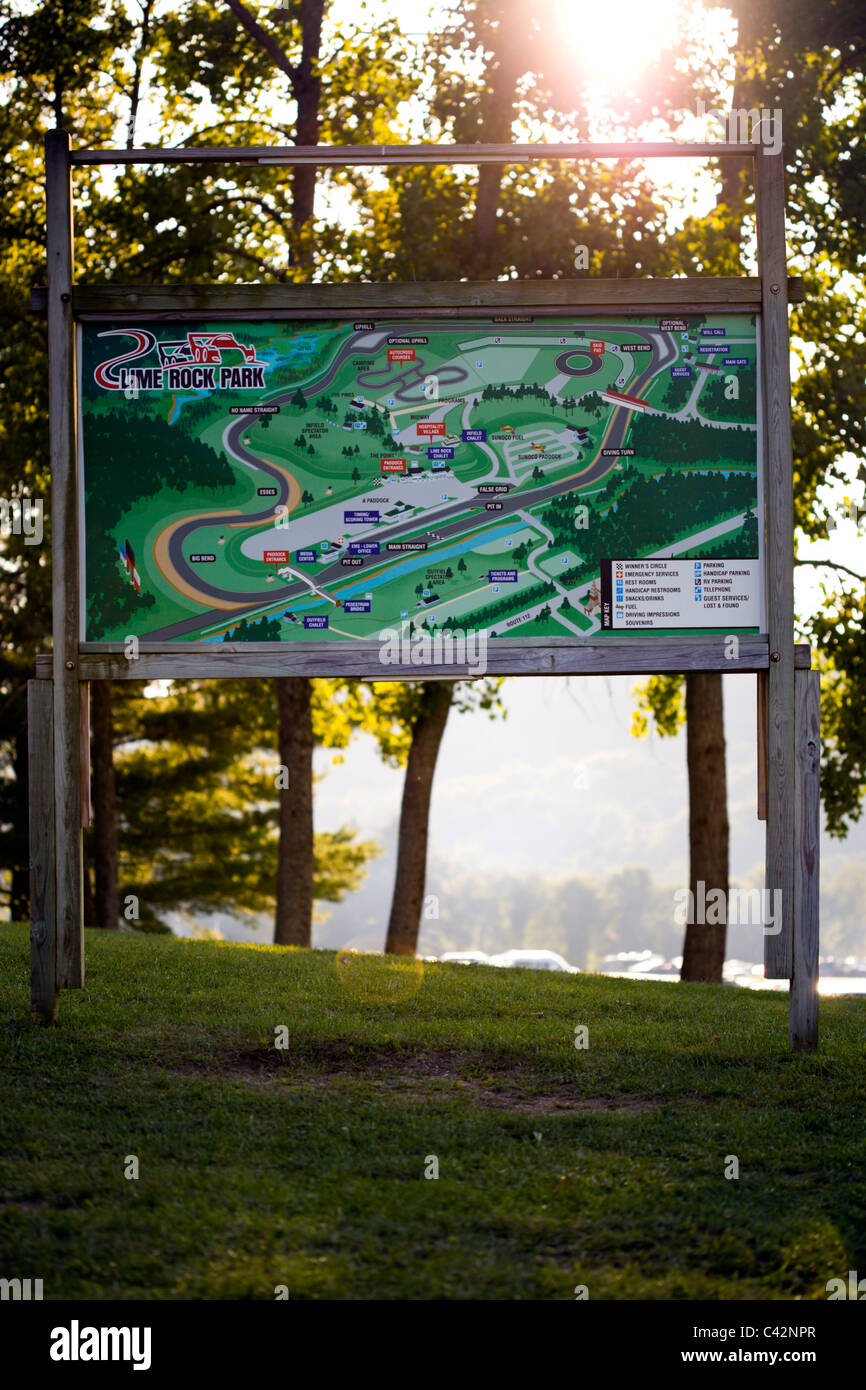 Lime Rock Park Foto Stock