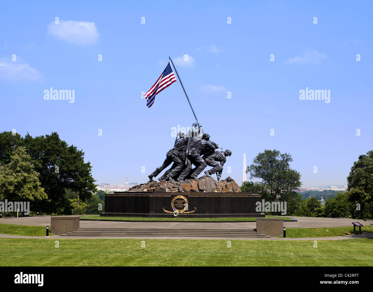 Iwo Jima Memorial, Washington DC, Stati Uniti d'America Foto Stock
