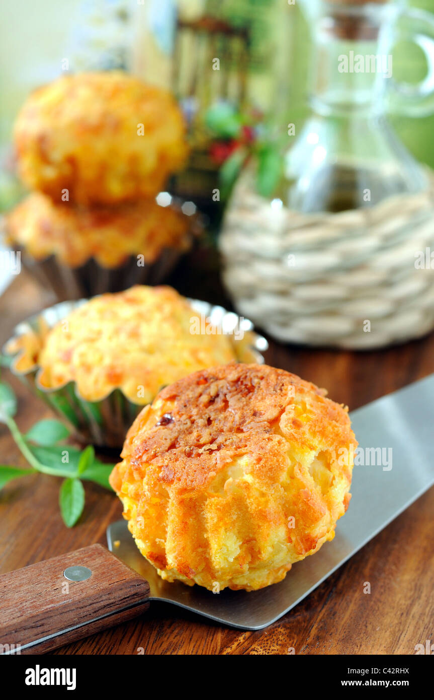 Muffin Pumpkin-Cheese Foto Stock