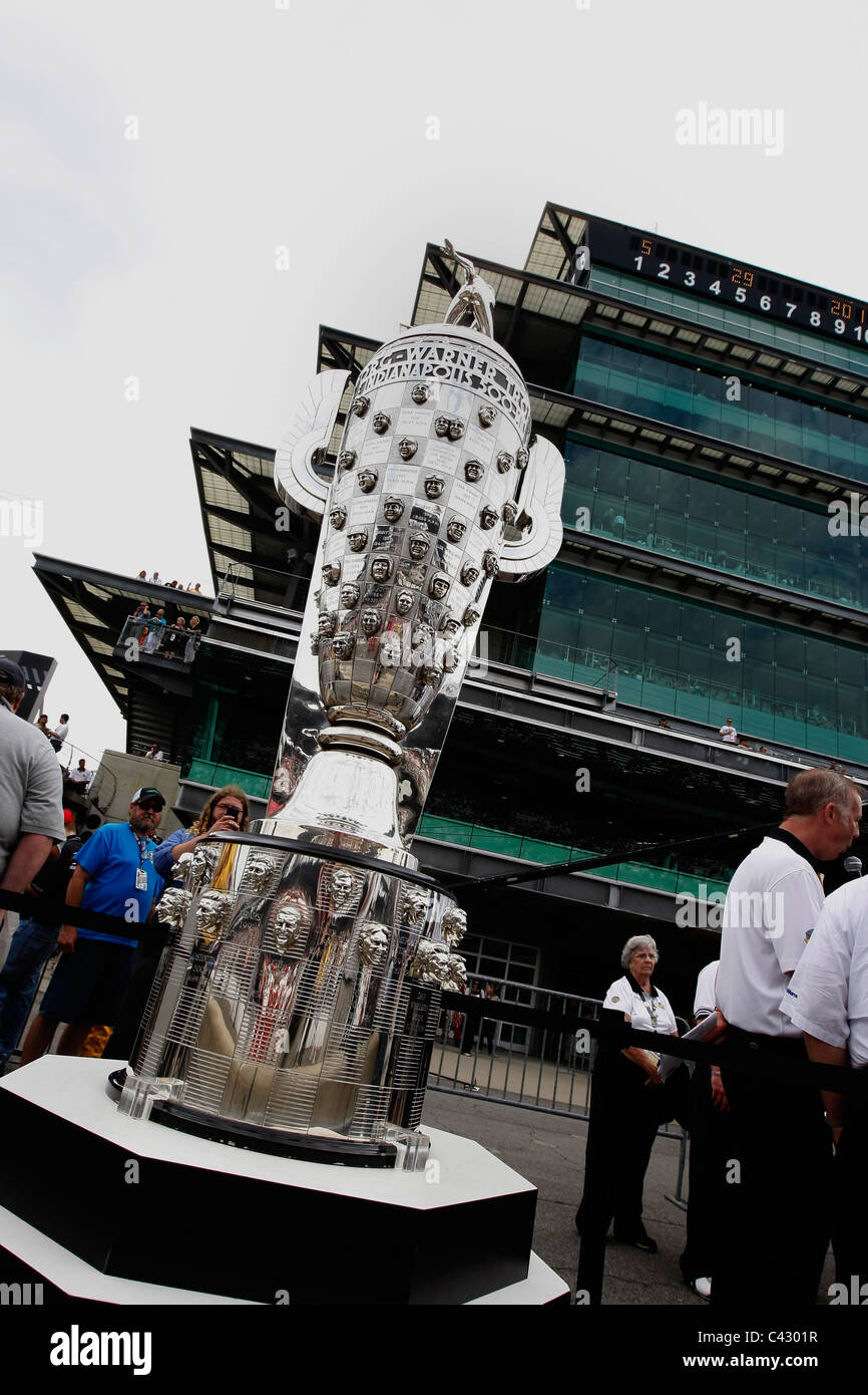 Scene della centesima edizione della Indy 500 gara automobilistica al Motor Speedway di Indianapolis,USA Foto Stock