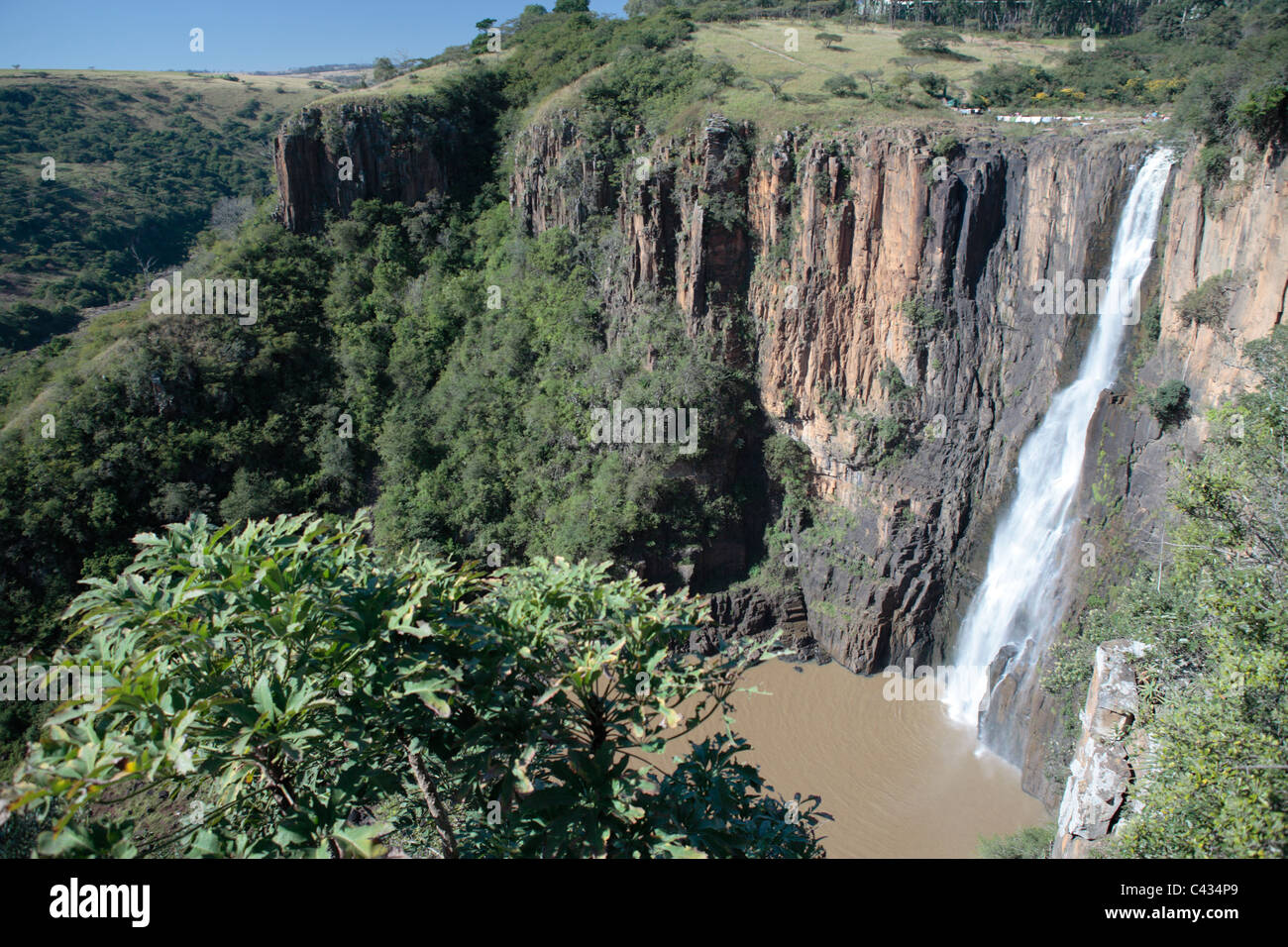 Howick Falls, Howick, Kwa-Zulu Natal, Sud Africa Foto Stock