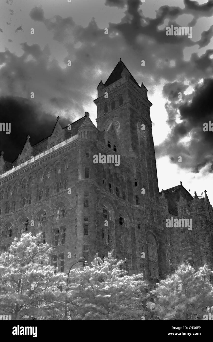 Antico Ufficio Postale, in infrarosso, di Washington, D.C. Foto Stock