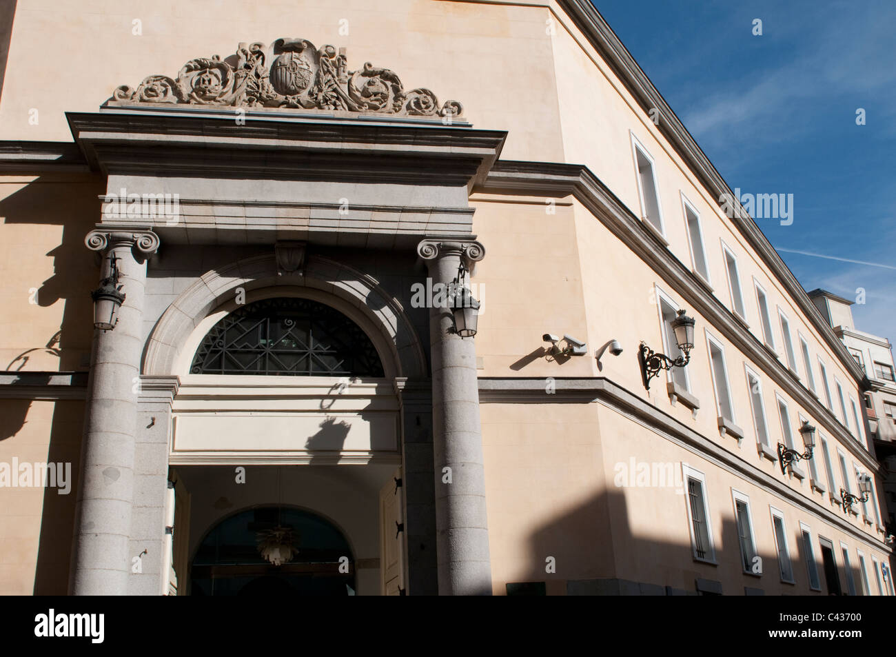 Palazzo del Governo, Consejeria de Presidencia, Justicia e interni, Plaza de Pontejos, Madrid, Spagna Foto Stock