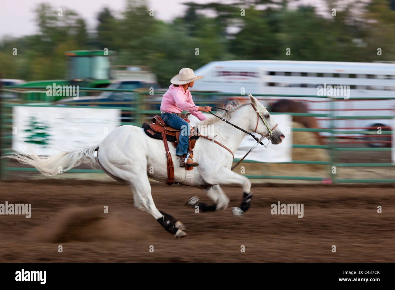 Rodeo a Benton County Fair, Corvallis, Oregon, Stati Uniti d'America 2009 Foto Stock