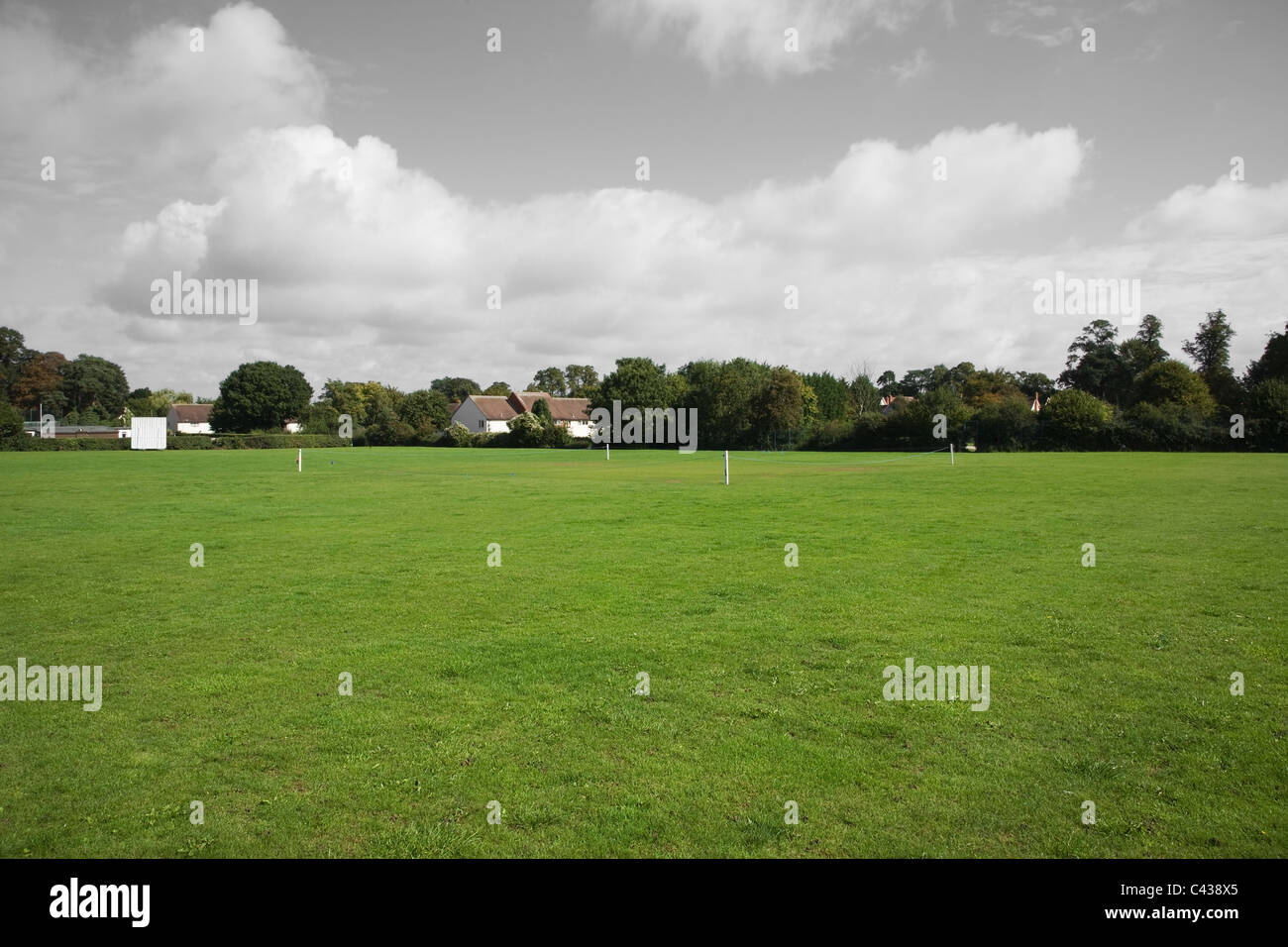 Campo da cricket Foto Stock
